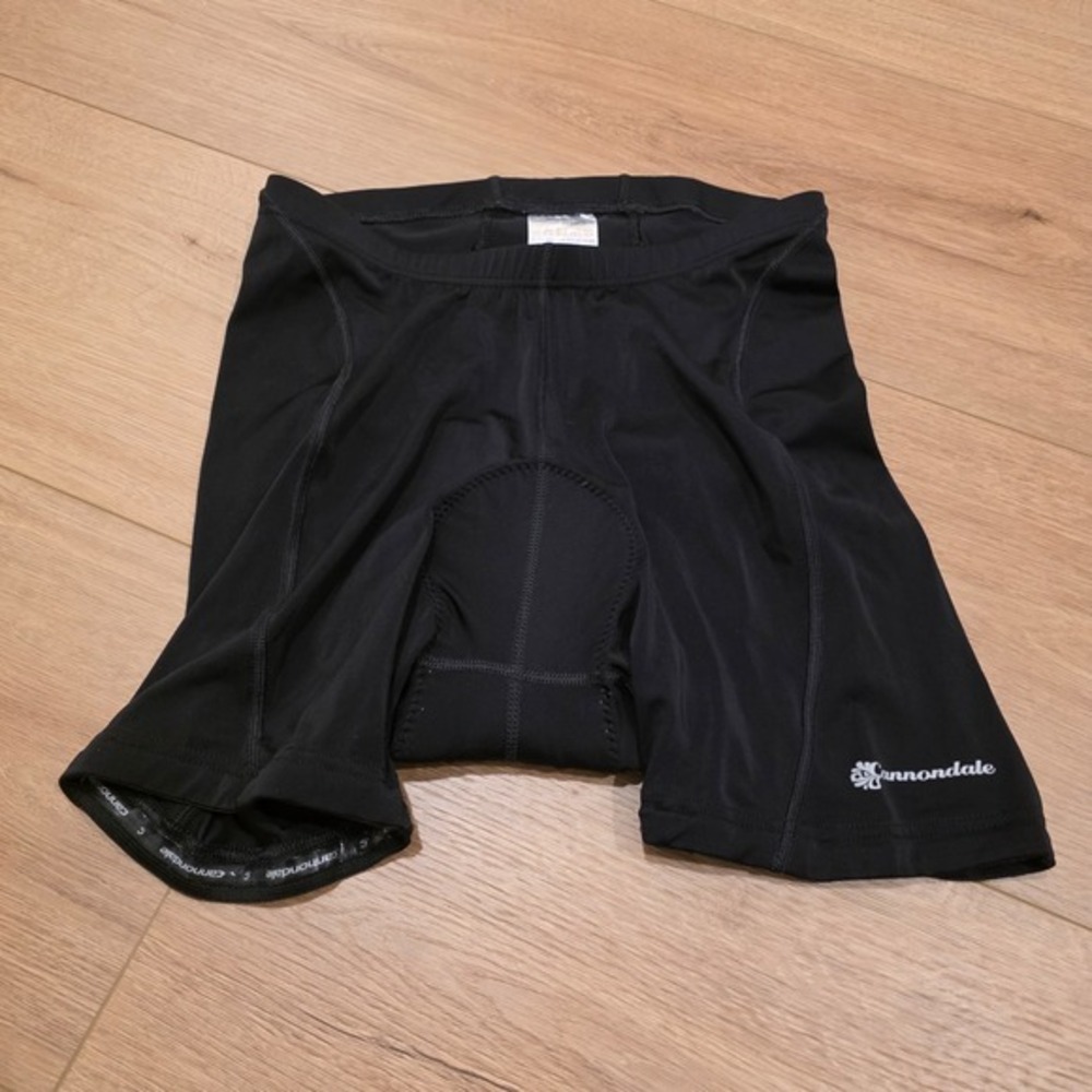Cannondale Shorts Men's L Mountain Biking Cycling‎ Shorts Black Stretch Poly